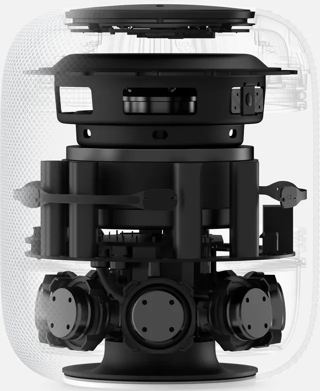 3D Render of a Robotic Camera Gimbal, technical, minimal, dark