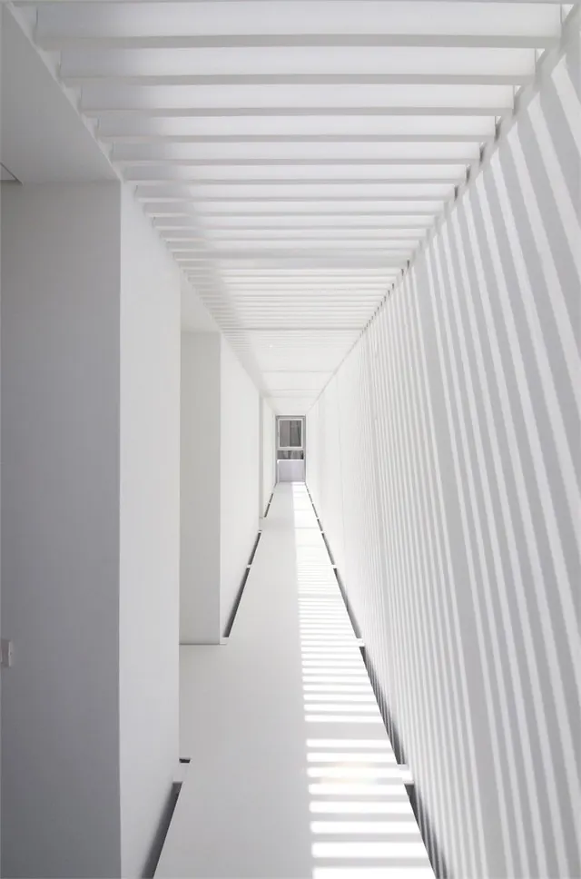 Minimalist Architectural Corridor, minimal, geometric, light