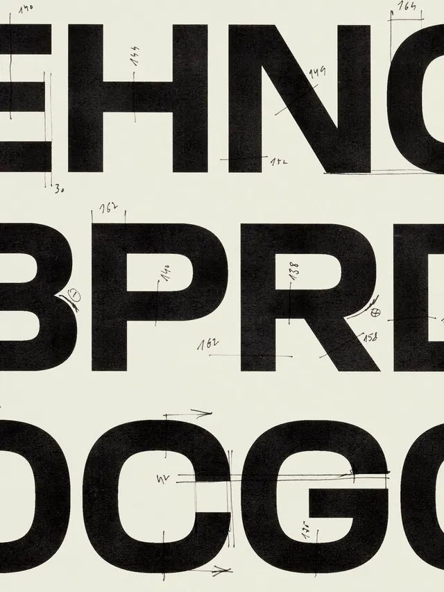 Bold Typographic Grid Layout, minimal, swiss, monochrome