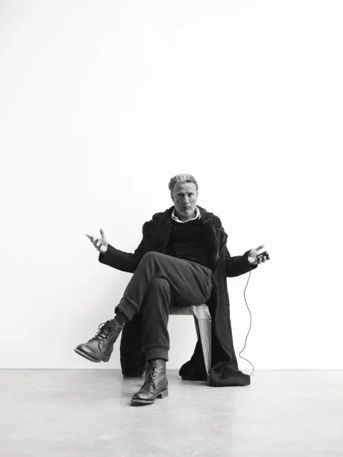Man Sitting on Floor with Headphones, minimal, monochrome, monochrome