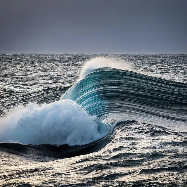 Ocean Wave Photograph, photographic, organic, cool