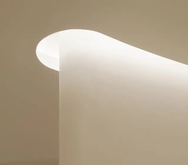 Minimalist Architectural Light Curve, minimal, luxury, warm