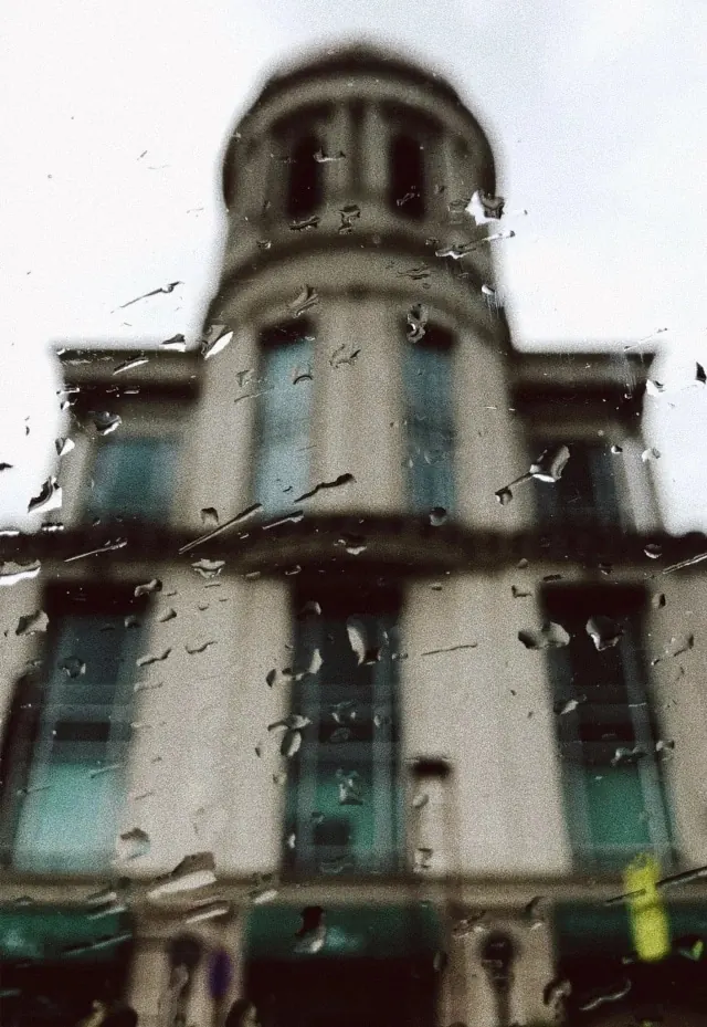 Classical Architecture Building, photographic, muted
