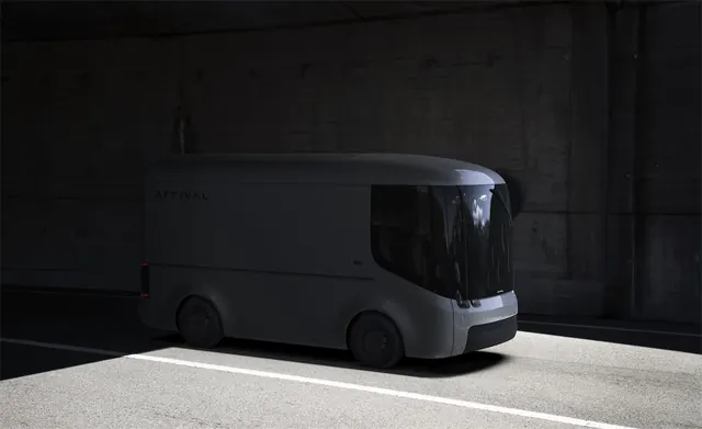 Van Mockup in Dark Setting, minimal, dark-mode, dark