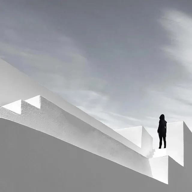 Minimalist Architectural Silhouette, minimal, monochrome, monochrome