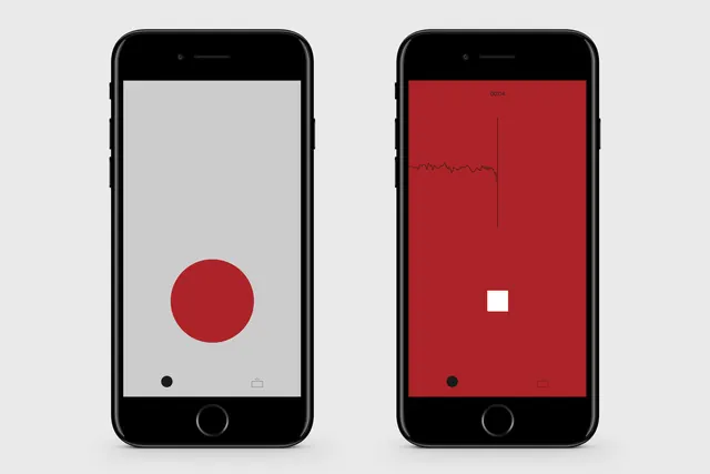 Minimalist Geometric UI Mockup, minimal, geometric, high-contrast