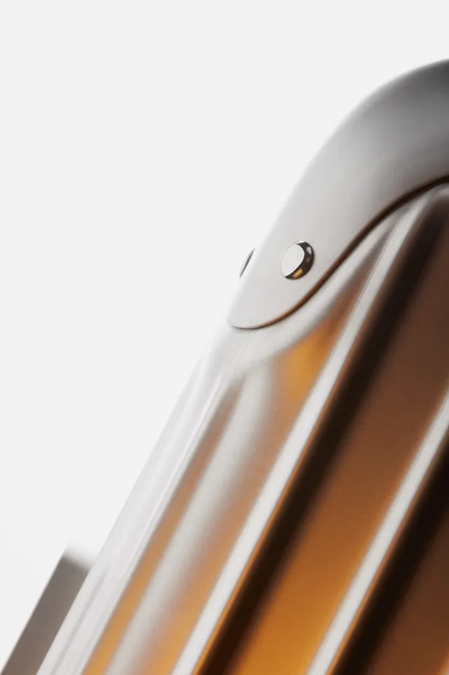 Close-up of Metallic and Amber Surface, minimal, luxury, warm