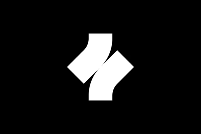 Abstract Geometric Logo, minimal, geometric, monochrome