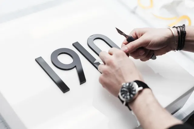 Hand-holding 1964 Typography Mockup, minimal, photographic, monochrome