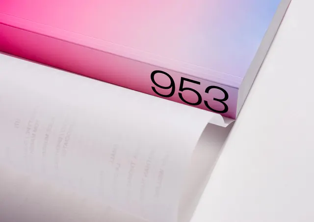 Gradient Book Mockup with Numbering, minimal, gradient-heavy, vibrant