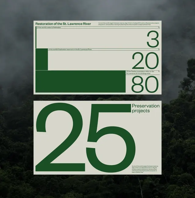 Preservation Project Data Visualization, minimal, swiss, dark