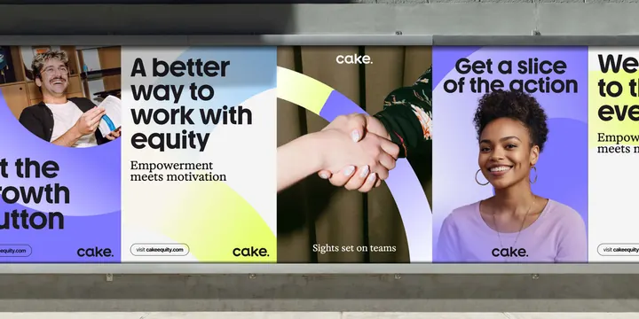 Vertical panel HR infographic with bold headlines, corporate-clean, minimal, vibrant
