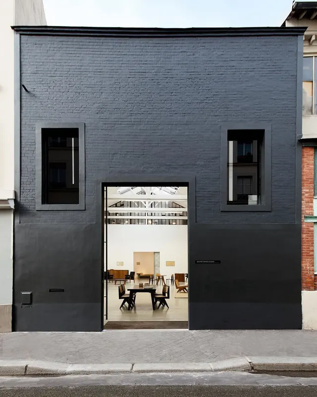 Modern Retail Storefront, minimal, photographic, dark