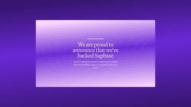 Subpace funding announcement gradient card, minimal, gradient-heavy, light