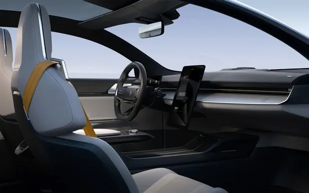 Futuristic Vehicle Interior Concept, minimal, technical, light