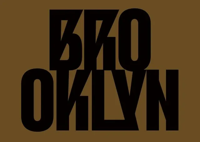 Brooklyn Wordmark Design, minimal, brutalist, high-contrast