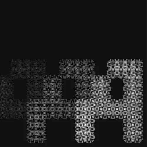 Geometric Dot Matrix Wordmark, minimal, geometric, monochrome