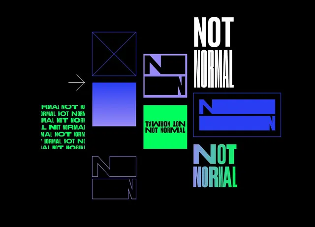 Brutalist neo-brutalist abstract graphic, brutalist, neo-brutalist, dark