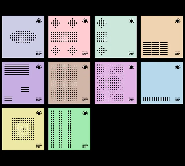 Pastel pattern composition grid, geometric, abstract, pastel