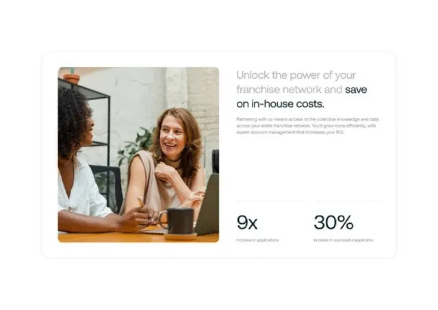 B2B SaaS value-prop hero with stats, minimal, corporate-clean, light
