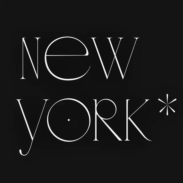 New York Wordmark, minimal, swiss, high-contrast