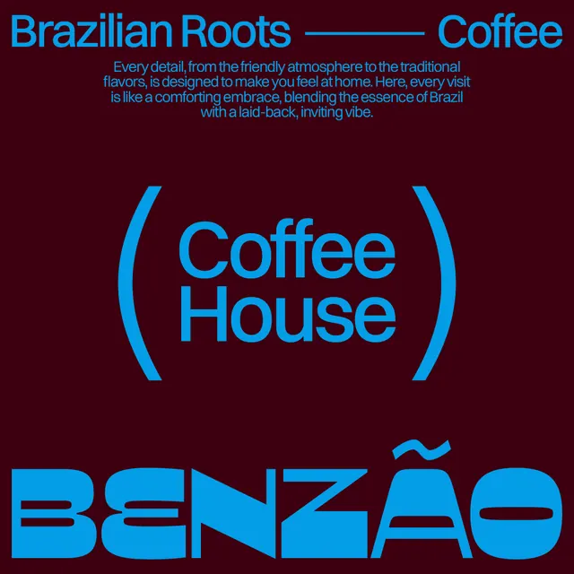 Coffee brand dark typography, minimal, dark