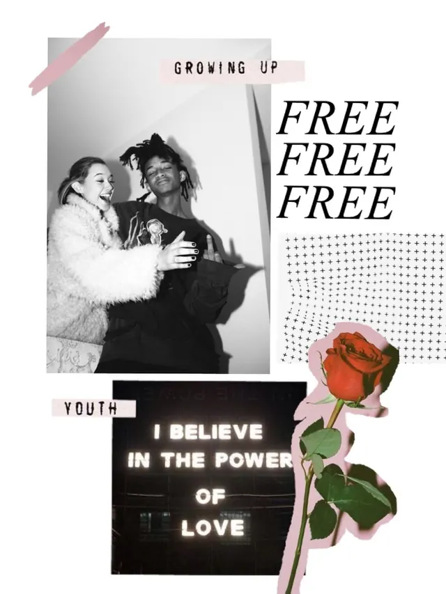Editorial maximalist collage, editorial, maximalist, light
