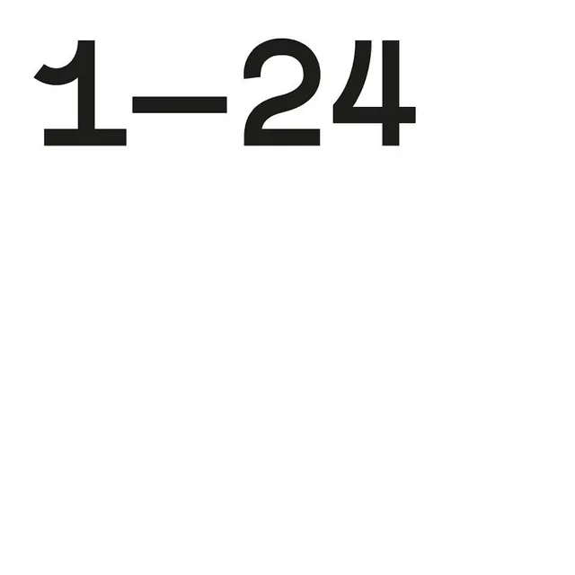 1-24 Type Specimen, minimal, swiss, high-contrast