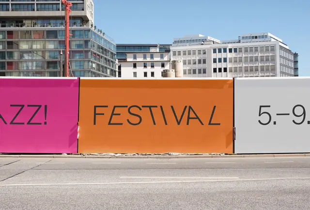 Festival Wordmark Mockup, boxed, flat, vibrant