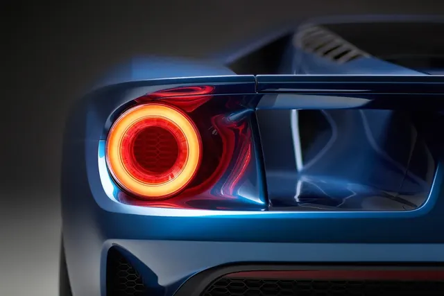 Close-up of a Car Tail Light, photographic, luxury, dark