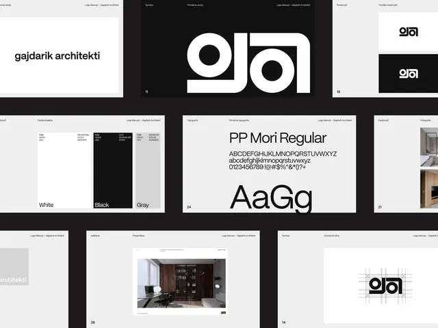 Typography and Branding Identity Reference, minimal, swiss, monochrome