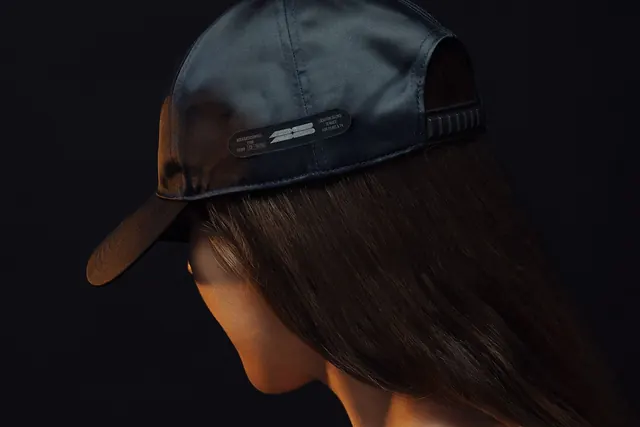 3D Render of a Woman Wearing a Trucker Hat, 3d-render, dark-mode, dark
