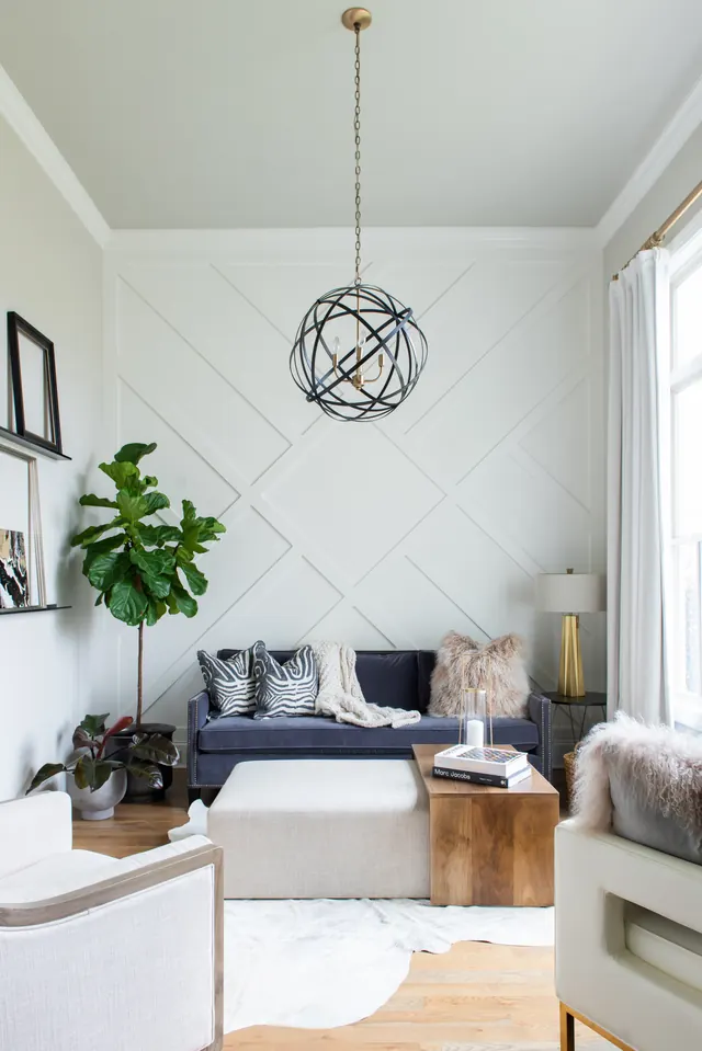 Modern Minimalist Living Room Interior, minimal, organic, light