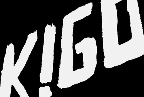 K!GO Wordmark, brutalist, neo-brutalist, high-contrast