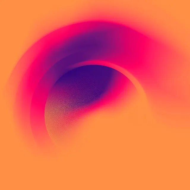 Abstract Gradient Sphere, gradient-heavy, organic, vibrant