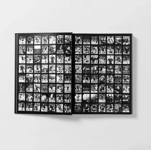 Grid-Based Editorial Spread, minimal, swiss, monochrome