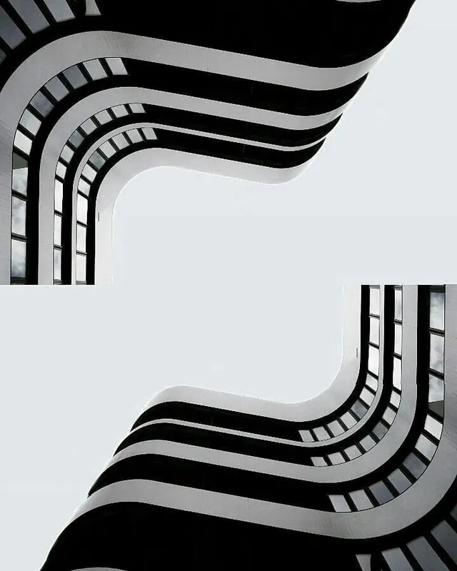 Abstract Geometric Wave Pattern, minimal, geometric, monochrome