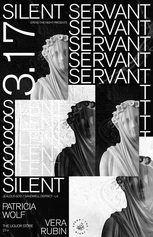 Silent Servant Editorial Layout, minimal, editorial, monochrome