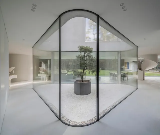 Minimalist Interior Architectural Mockup, minimal, luxury, light