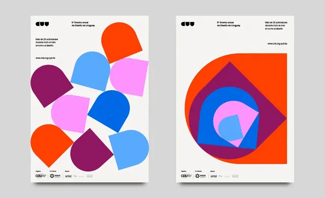 Geometric Abstract Identity System, minimal, geometric, vibrant