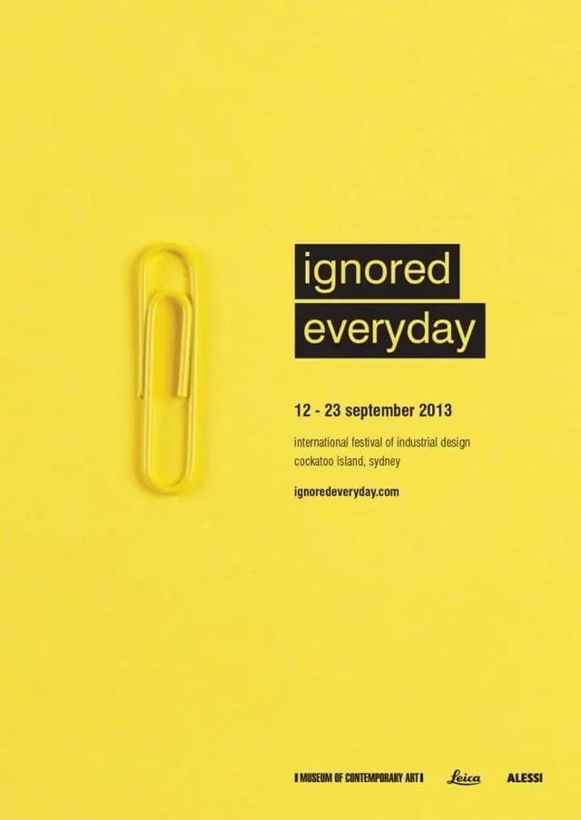 Ignored Everyday Poster, minimal, swiss, vibrant