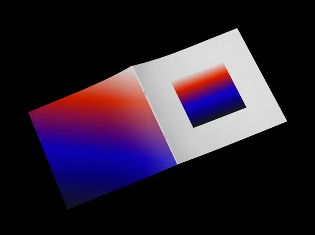 Gradient Box Identity, minimal, geometric, vibrant
