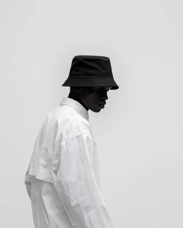 Minimalist Portrait in White Garment, minimal, monochrome, monochrome