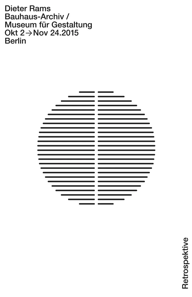 Deiter Berne Bauhaus-Archiv Museum Exhibition Poster, minimal, swiss, monochrome