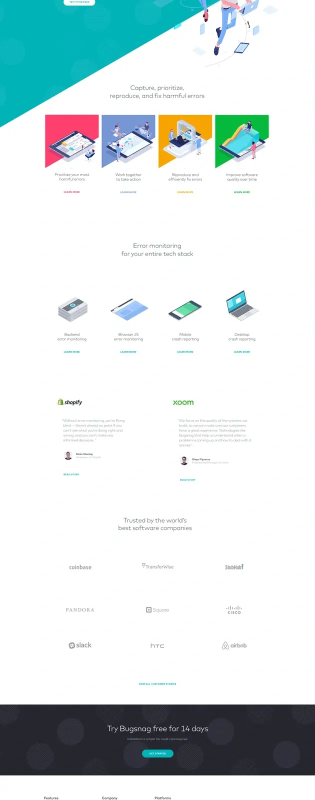 Software Platform Landing Page Design, corporate-clean, light-mode, vibrant