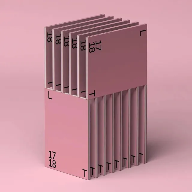Geometric 3D Type Specimen, minimal, geometric, pastel