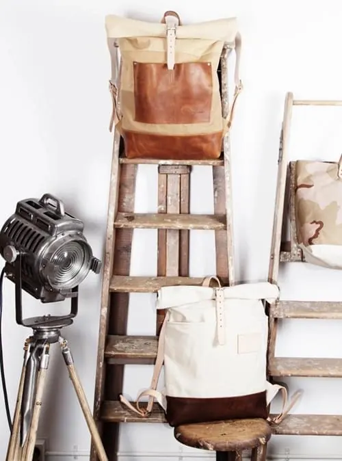 Leather Tote Bags Mockup, minimal, photographic, earthy