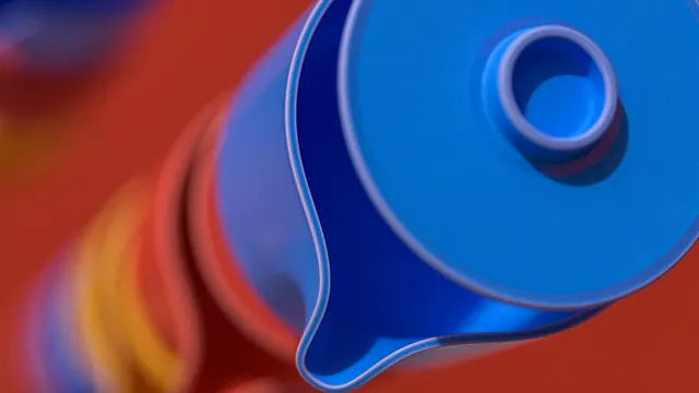 Abstract Blue and Red Geometric Shapes, geometric, abstract, vibrant