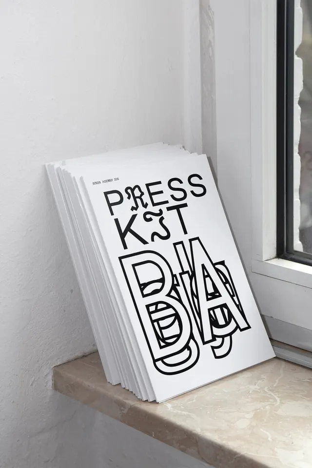 PRESS RELEASE Mockup, minimal, swiss, monochrome