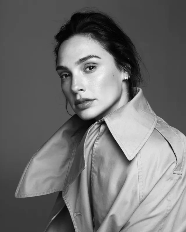 Monochrome Portrait of a Woman in a Collared Shirt, minimal, monochrome, monochrome
